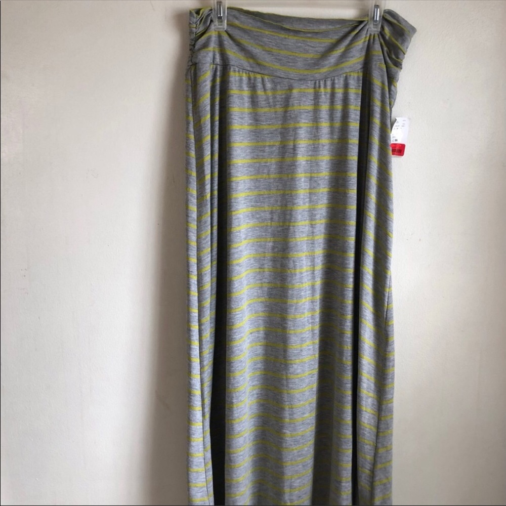 Gray maxi skirt
